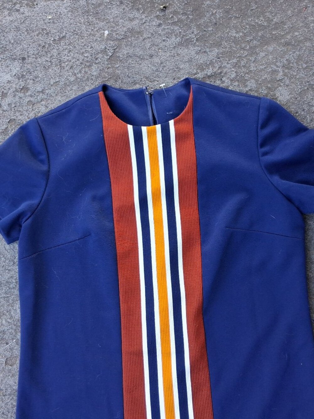Vintage 1960s J Mini Shift Dress Mod Groovy Size M? Bowling dress. :) - Picture 7 of 9